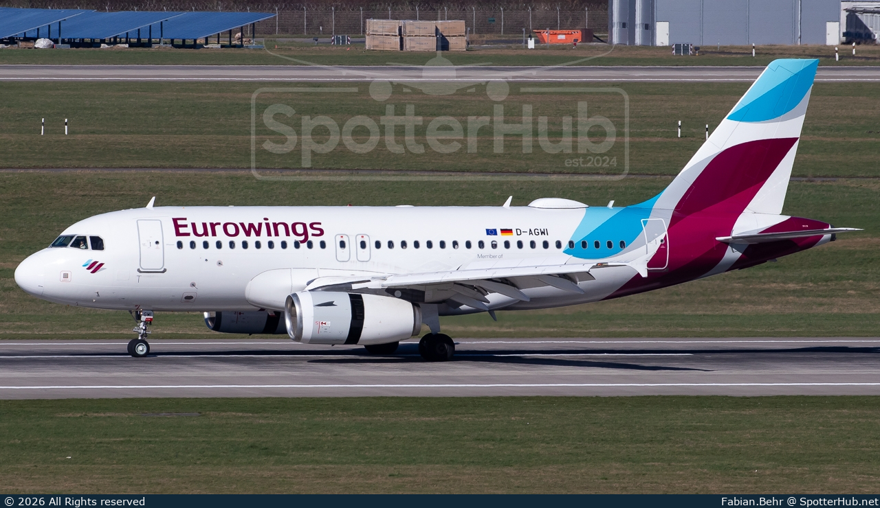 Photo of D-AGWI - Airbus A319-132 operated by Eurowings
