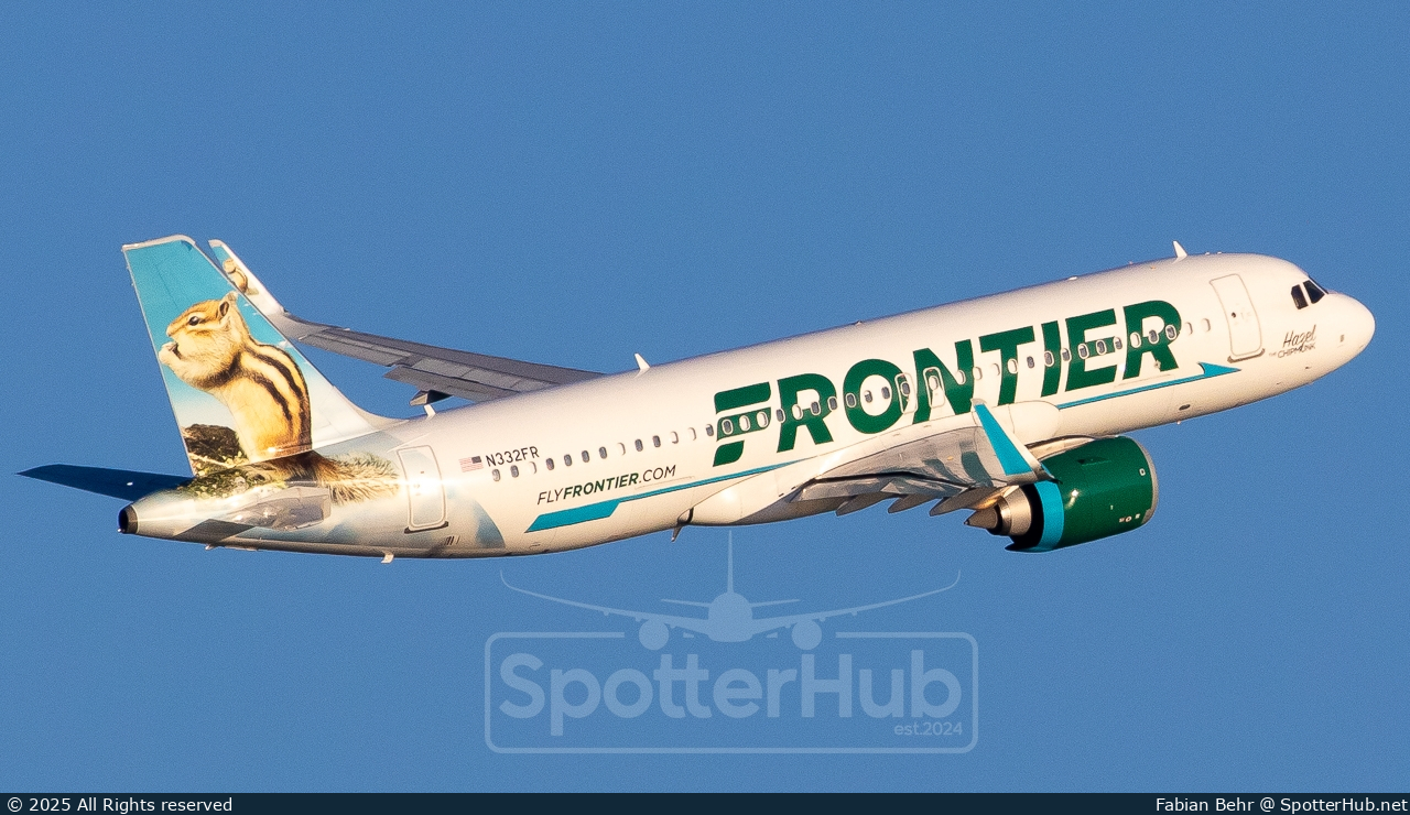 Photo of N332FR - Airbus A320-251N operated by Frontier Airlines