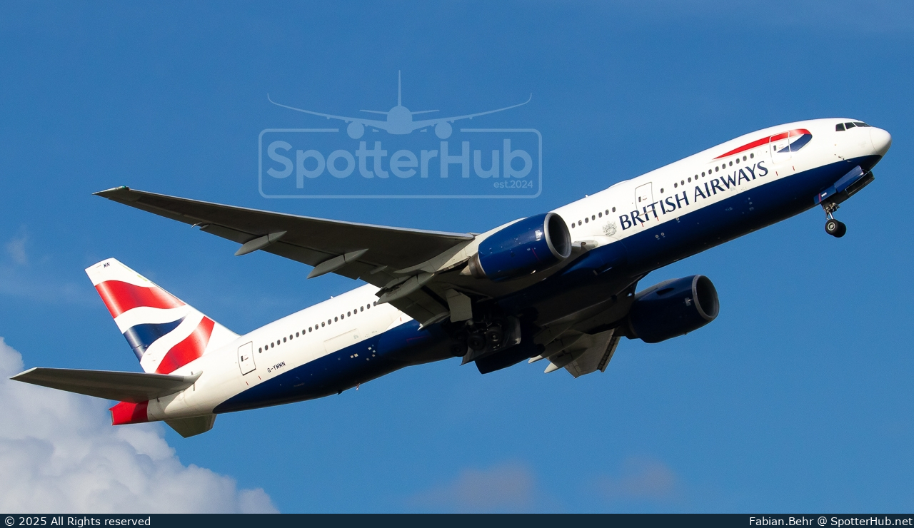 Photo of G-YMMN - Boeing 777-236(ER) operated by British Airways