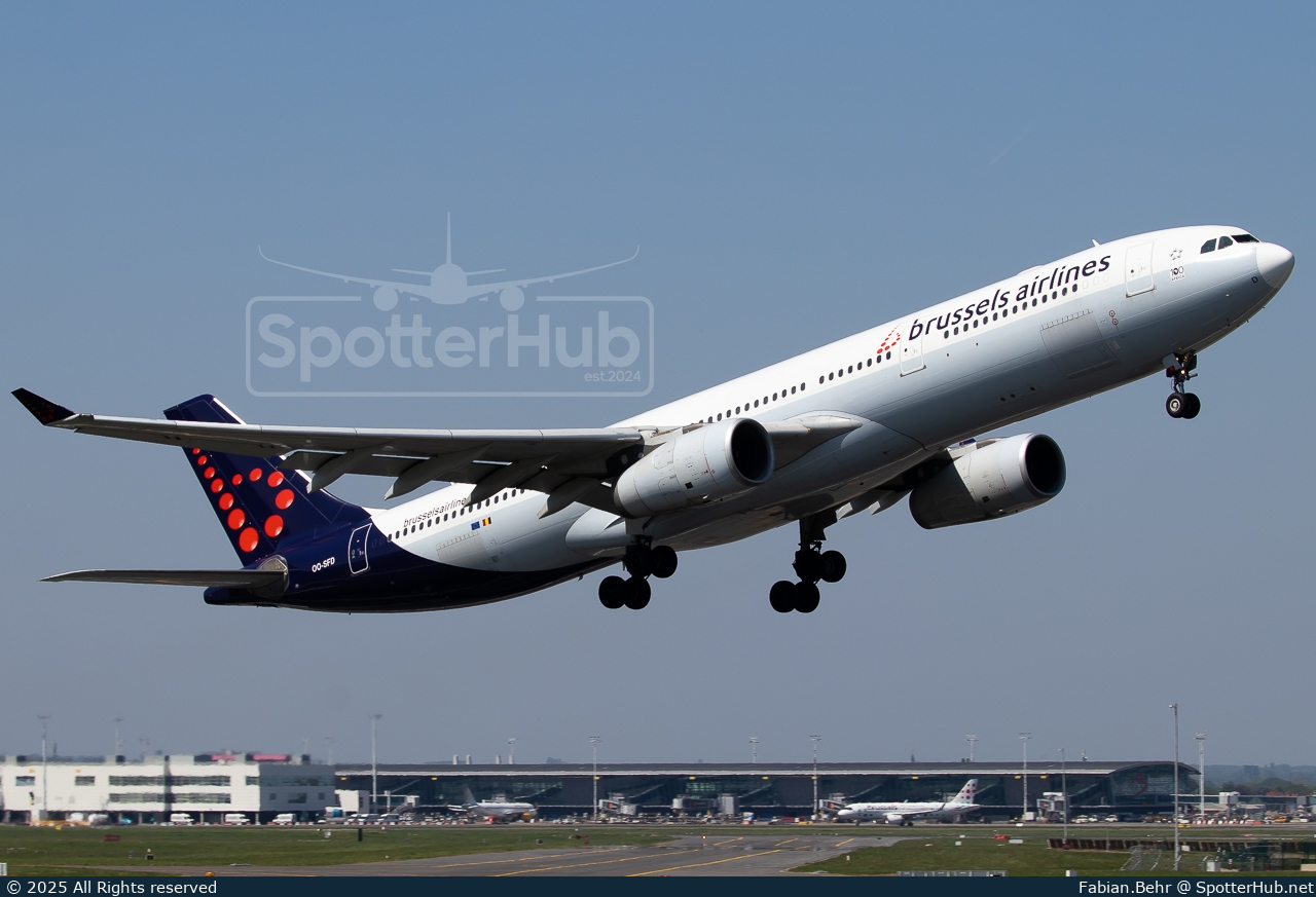 Photo of OO-SFD - Airbus A330-342 operated by Brussels Airlines