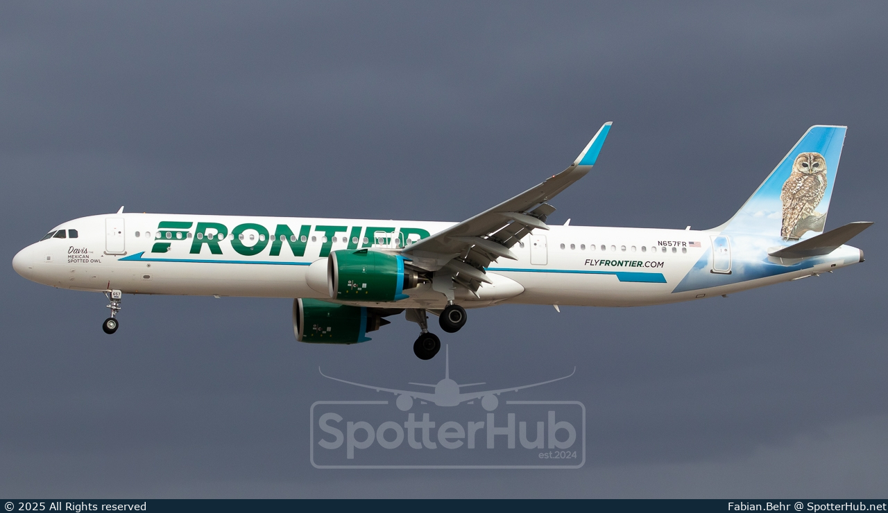 Photo of N657FR - Airbus A321-271NX operated by Frontier Airlines