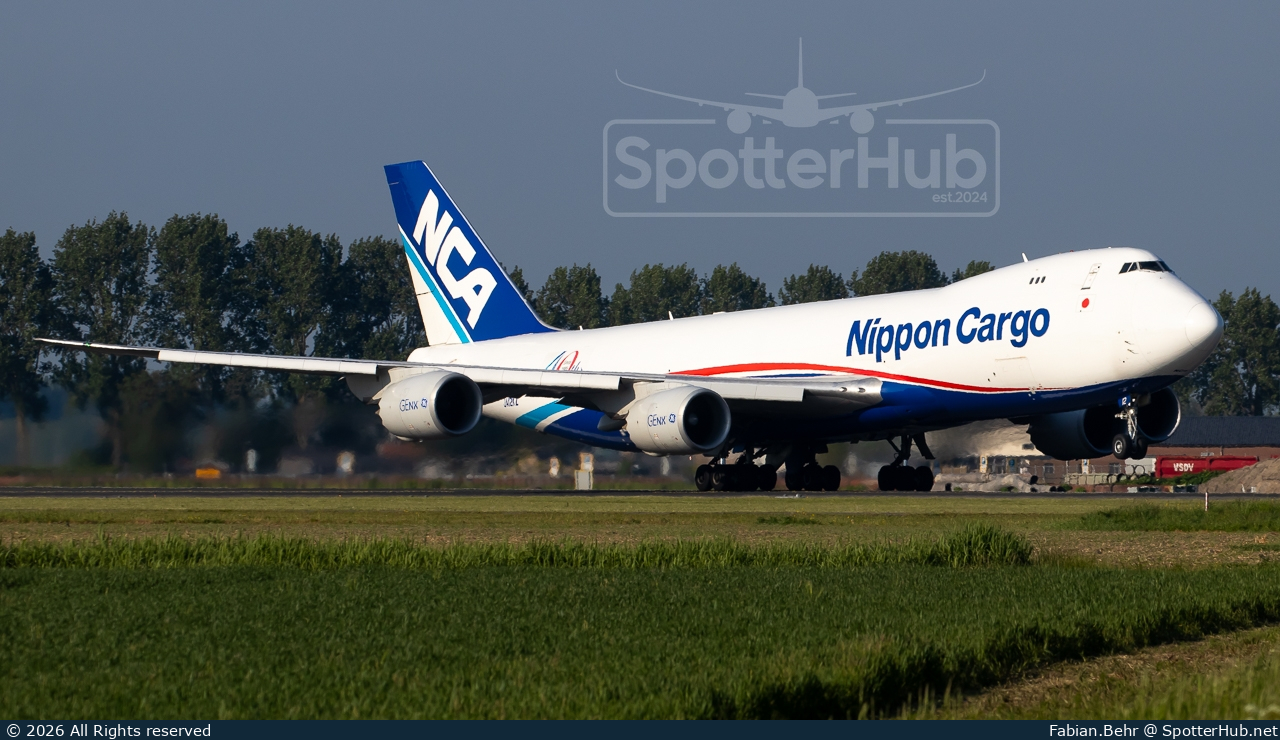 Photo of JA12KZ - Boeing 747-8KZF operated by Nippon Cargo Airlines