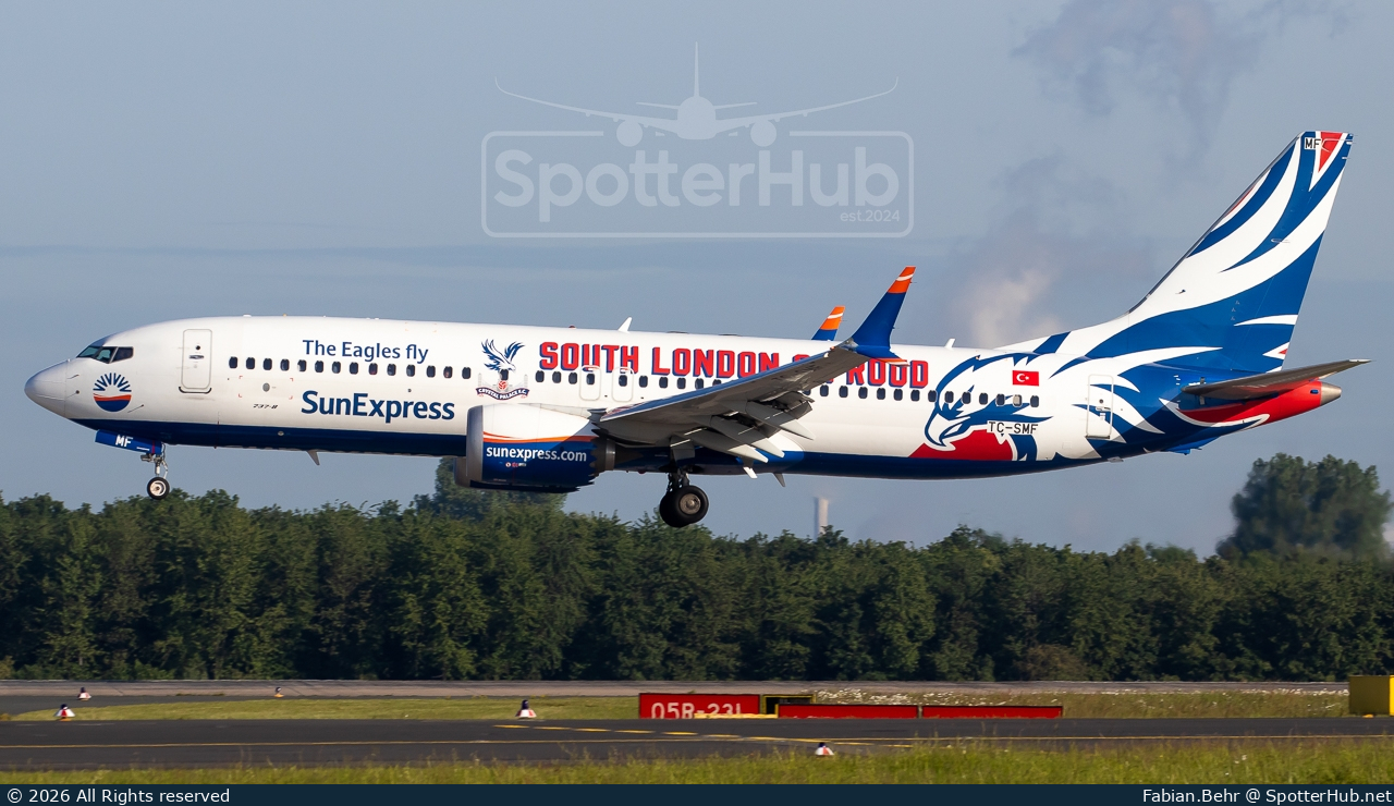 Photo of TC-SMF - Boeing 737 MAX 8 operated by SunExpress