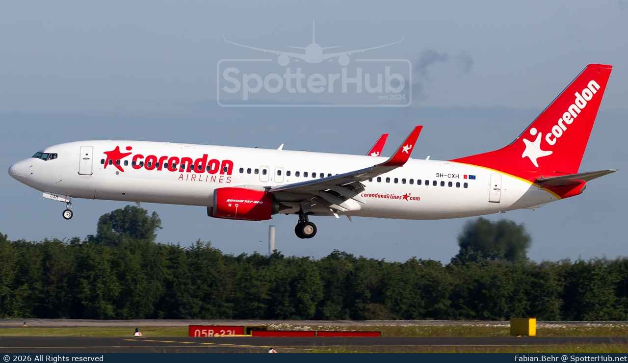 Photo of 9H-CXH - Boeing 737-8ME operated by Corendon Airlines Europe
