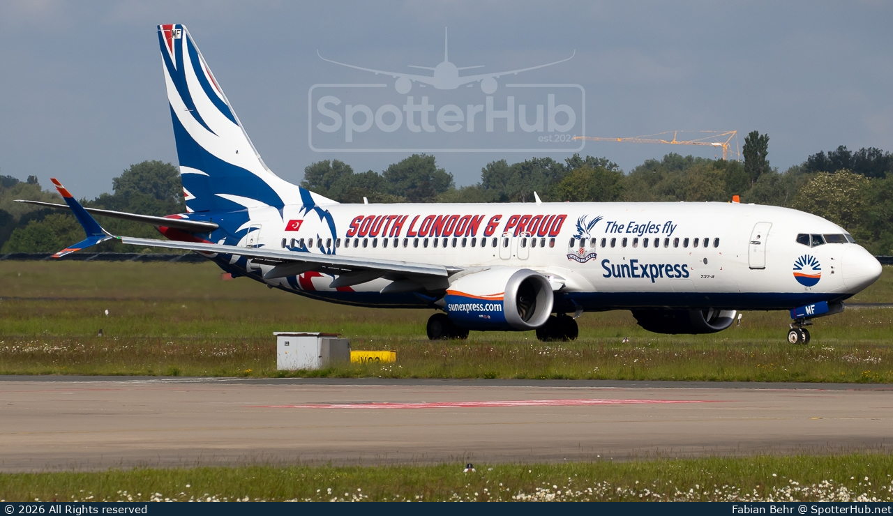 Photo of TC-SMF - Boeing 737 MAX 8 operated by SunExpress