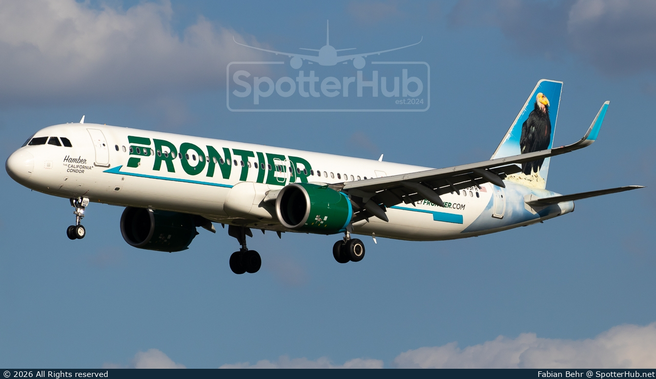 Photo of N609FR - Airbus A321-271NX operated by Frontier Airlines