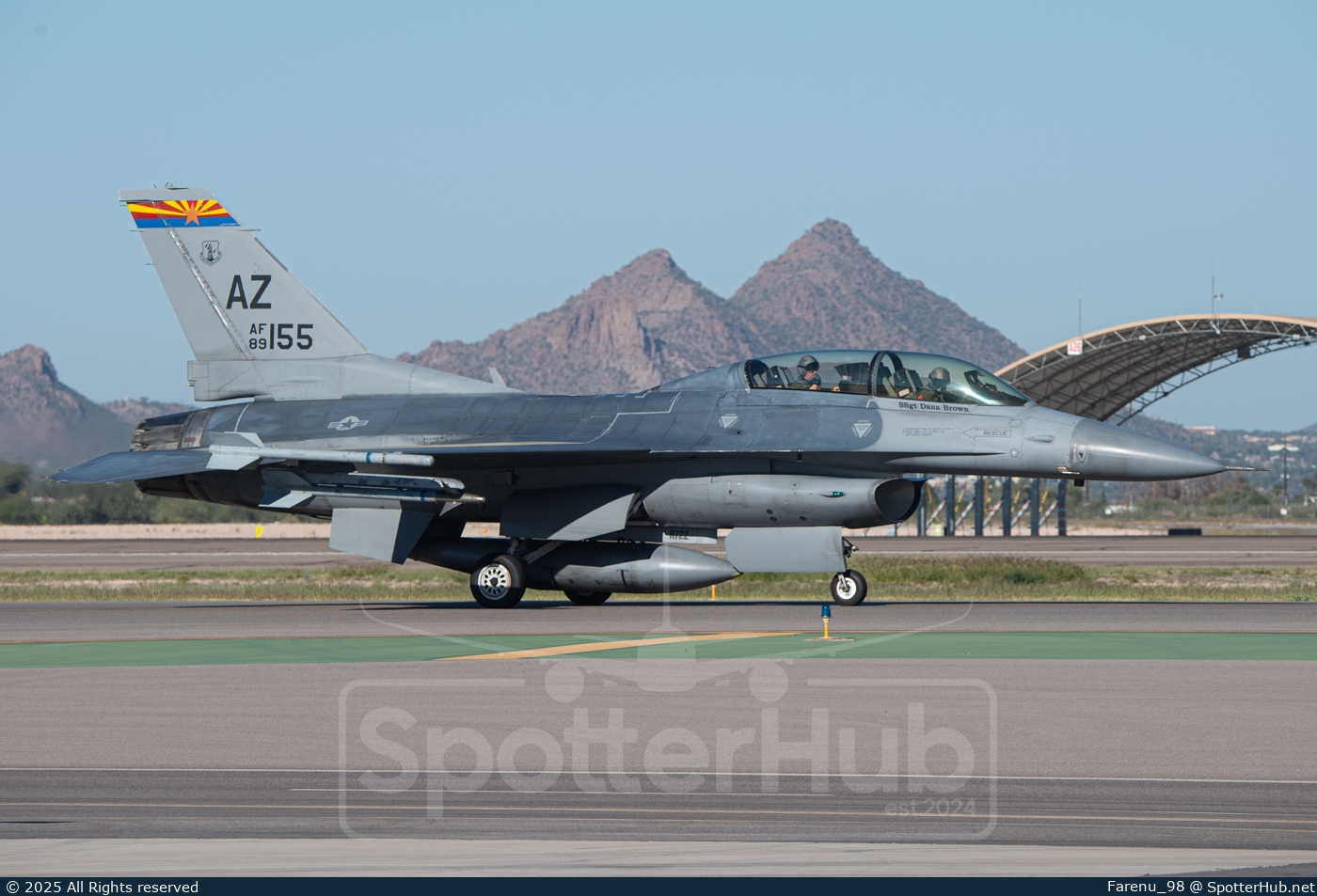 Photo of 89-2155 - General Dynamics F-16D Fighting Falcon operated by US Air Force