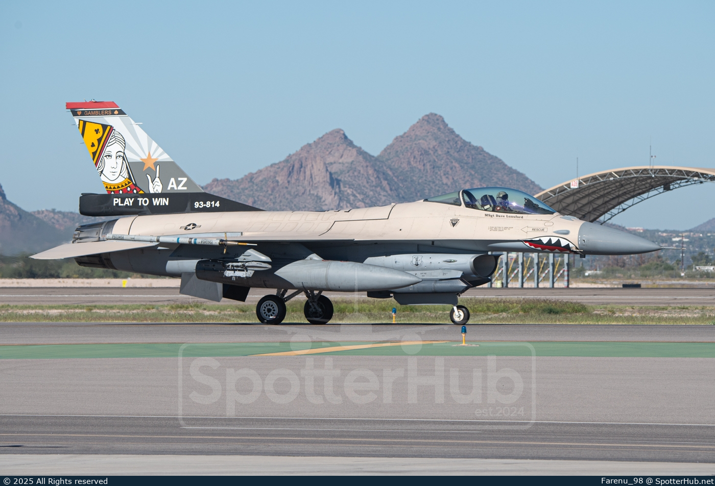 Photo of 93-0814 - Lockheed Martin F-16A Fighting Falcon operated by US Air Force