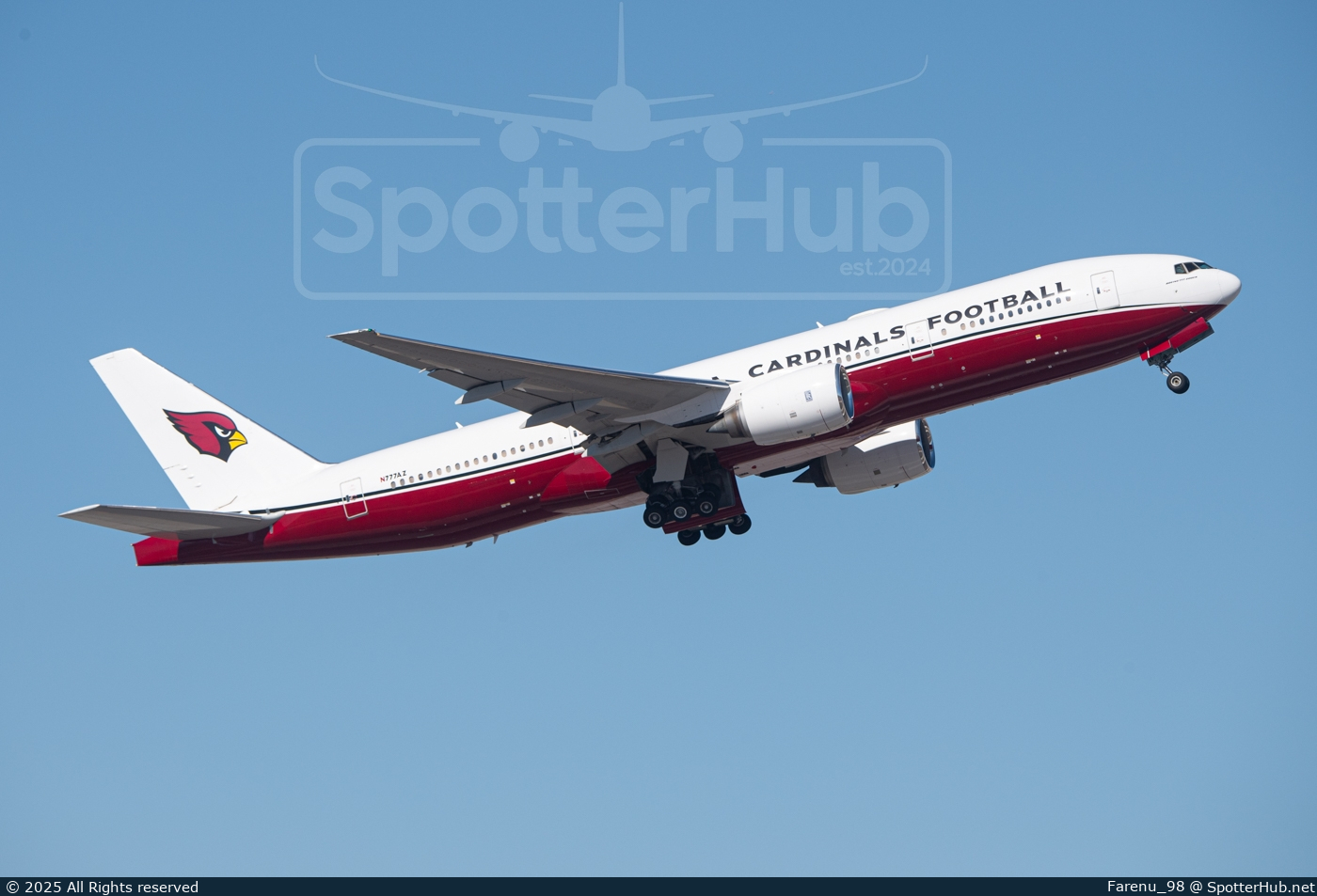 Photo of N777AZ - Boeing 777-232(ER) operated by Arizona Cardinals