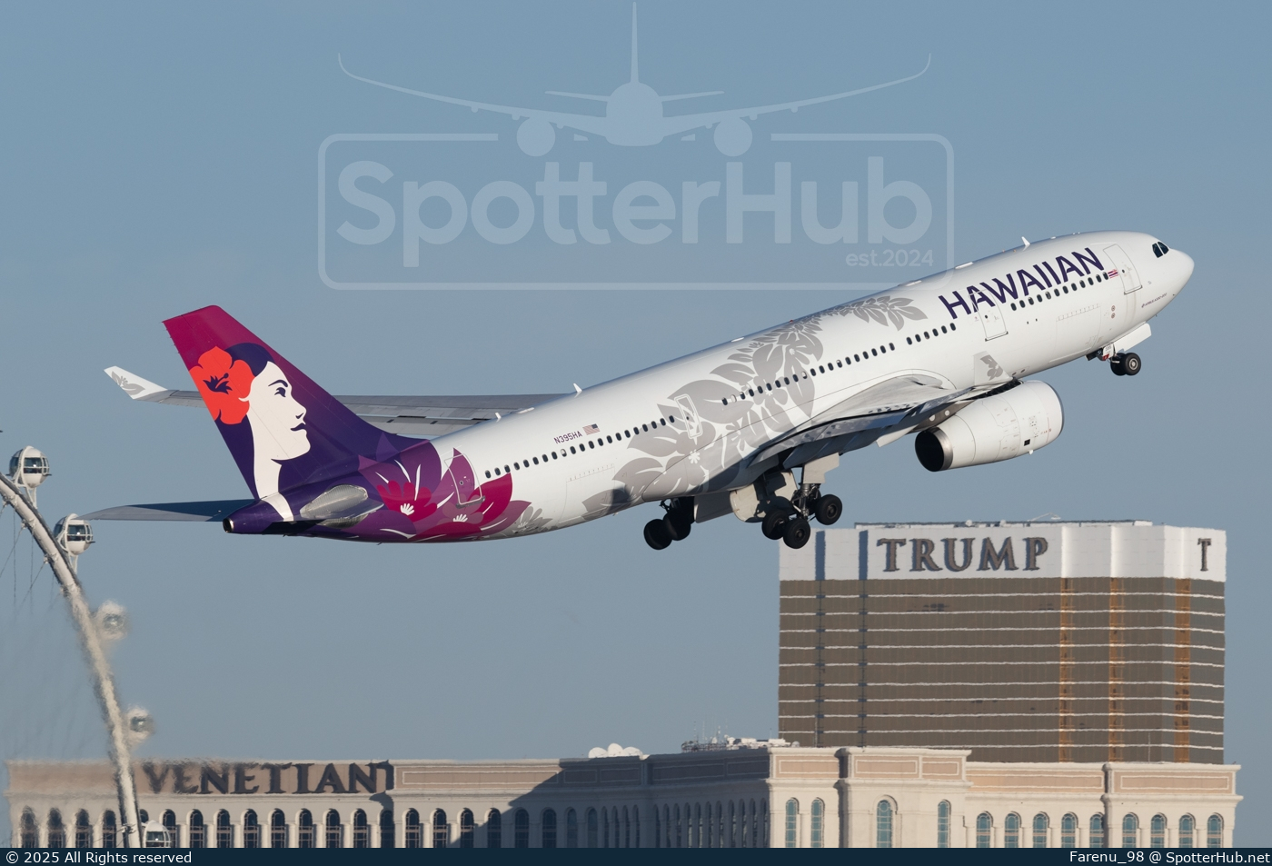 Photo of N395HA - Airbus A330-243 operated by Hawaiian Airlines