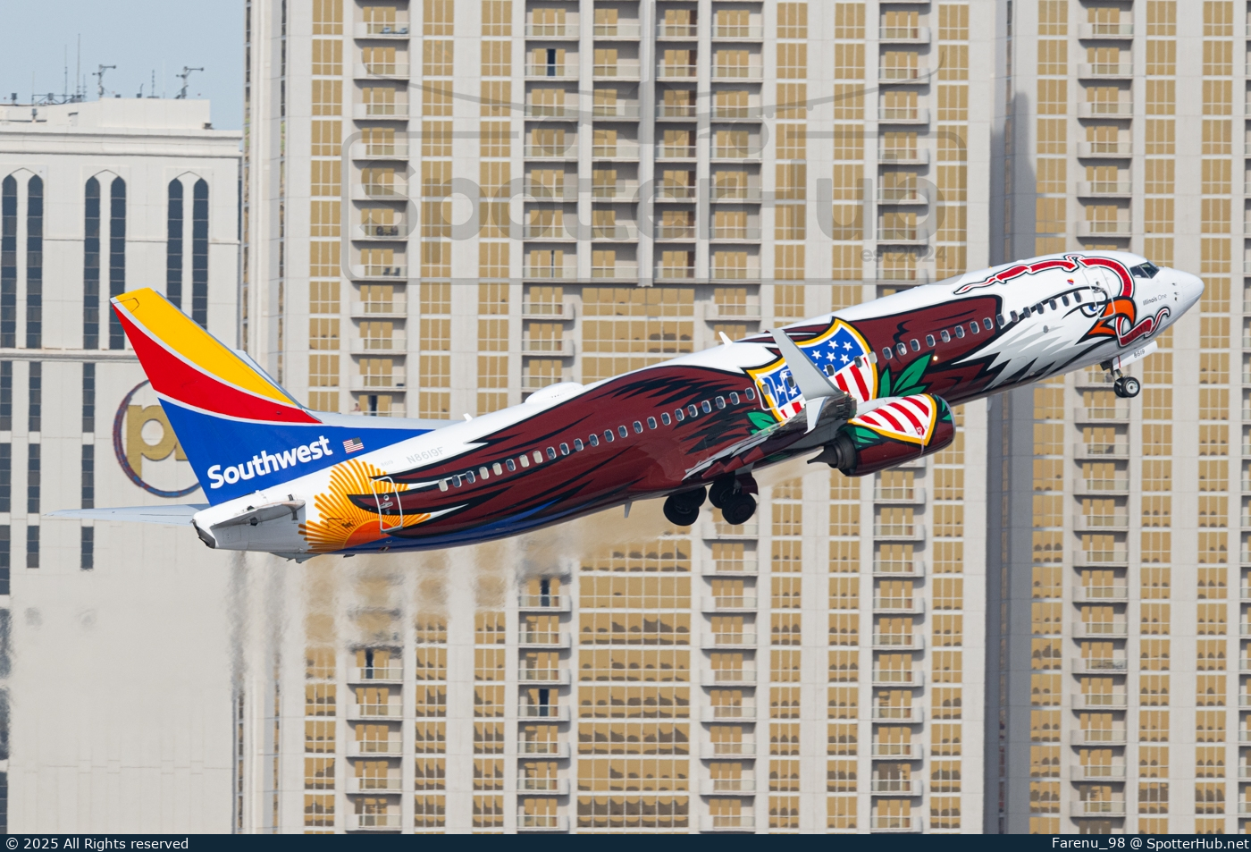 Photo of N8619F - Boeing 737-8H4 operated by Southwest Airlines