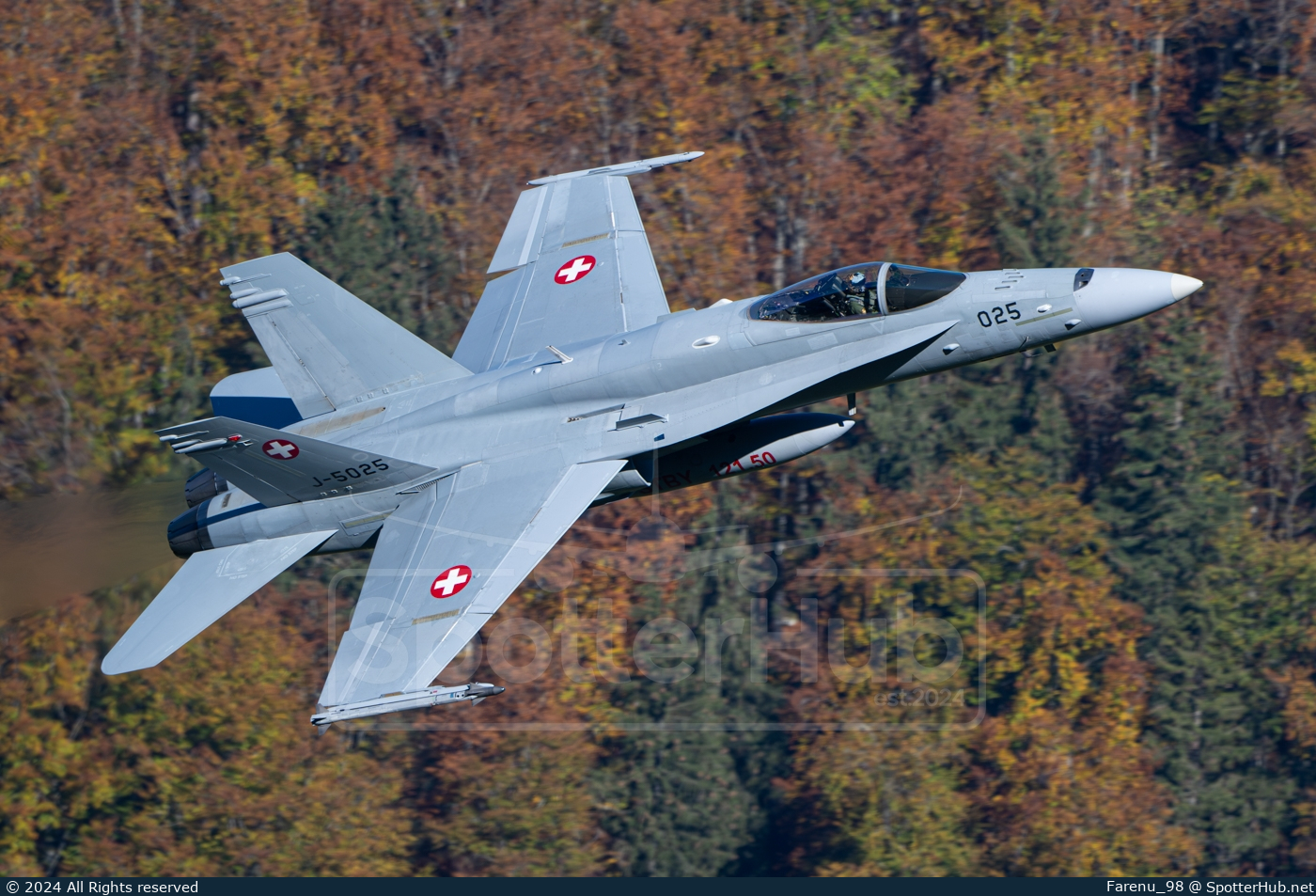 Photo of J-5025 - McDonnell Douglas F/A-18C Hornet operated by Swiss Air Force