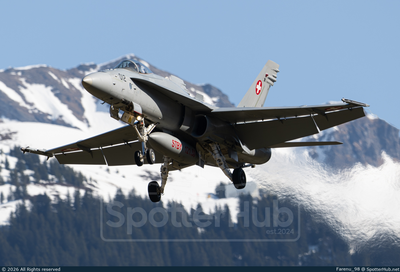 Photo of J-5012 - McDonnell Douglas F/A-18C Hornet operated by Swiss Air Force