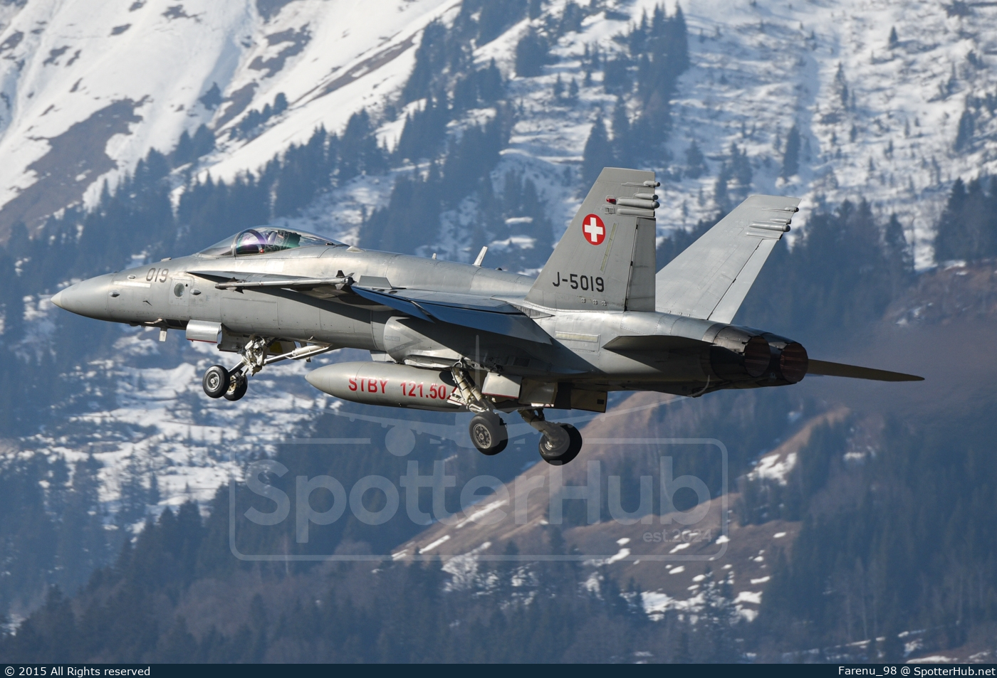 Photo of J-5019 - McDonnell Douglas F/A-18C Hornet operated by Swiss Air Force