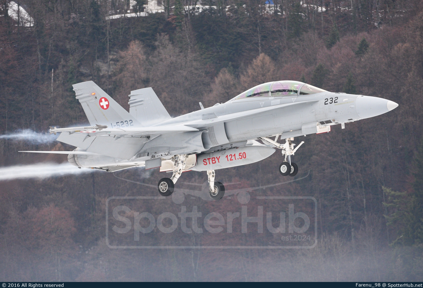 Photo of J-5232 - McDonnell Douglas F/A-18D Hornet operated by Swiss Air Force