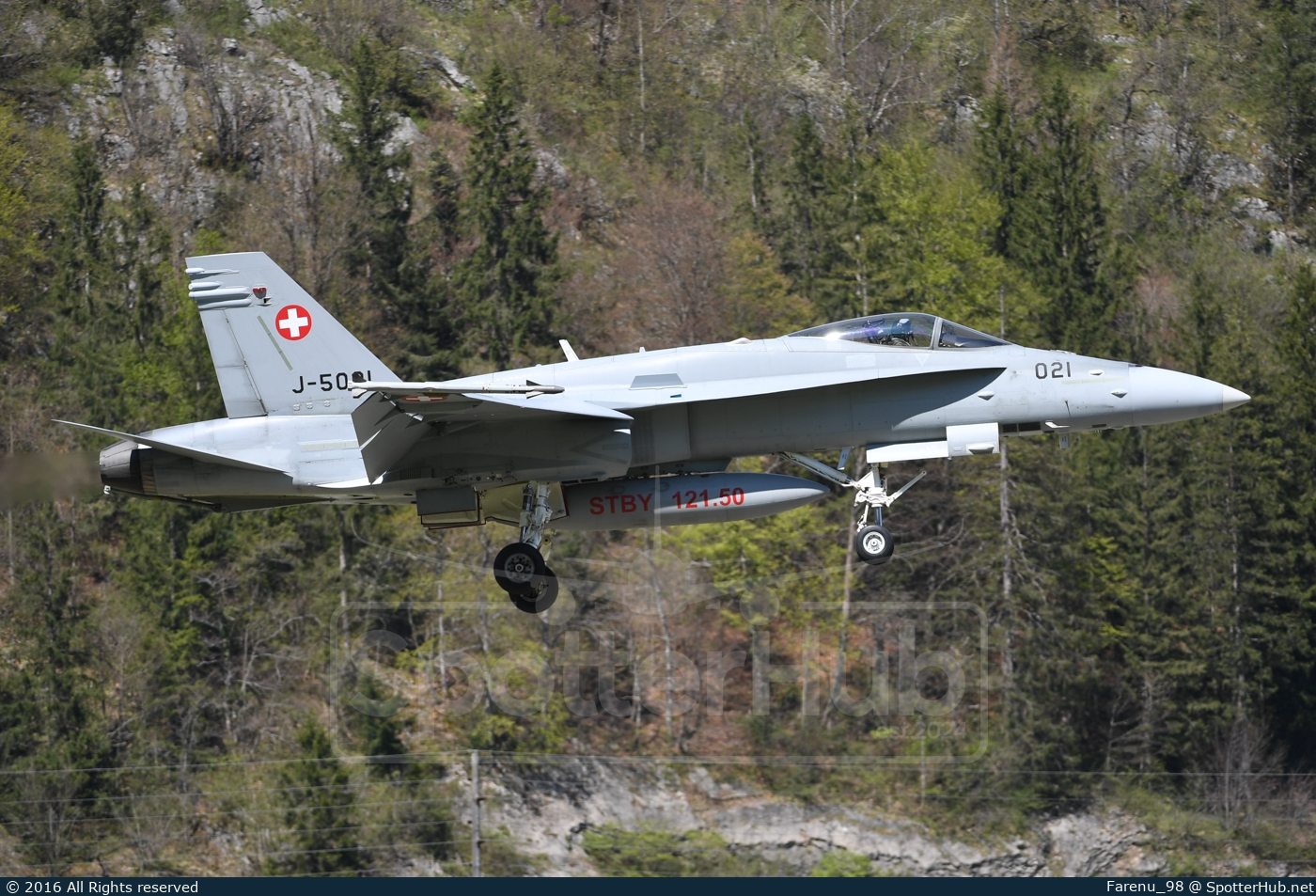 Photo of J-5021 - McDonnell Douglas F/A-18C Hornet operated by Swiss Air Force