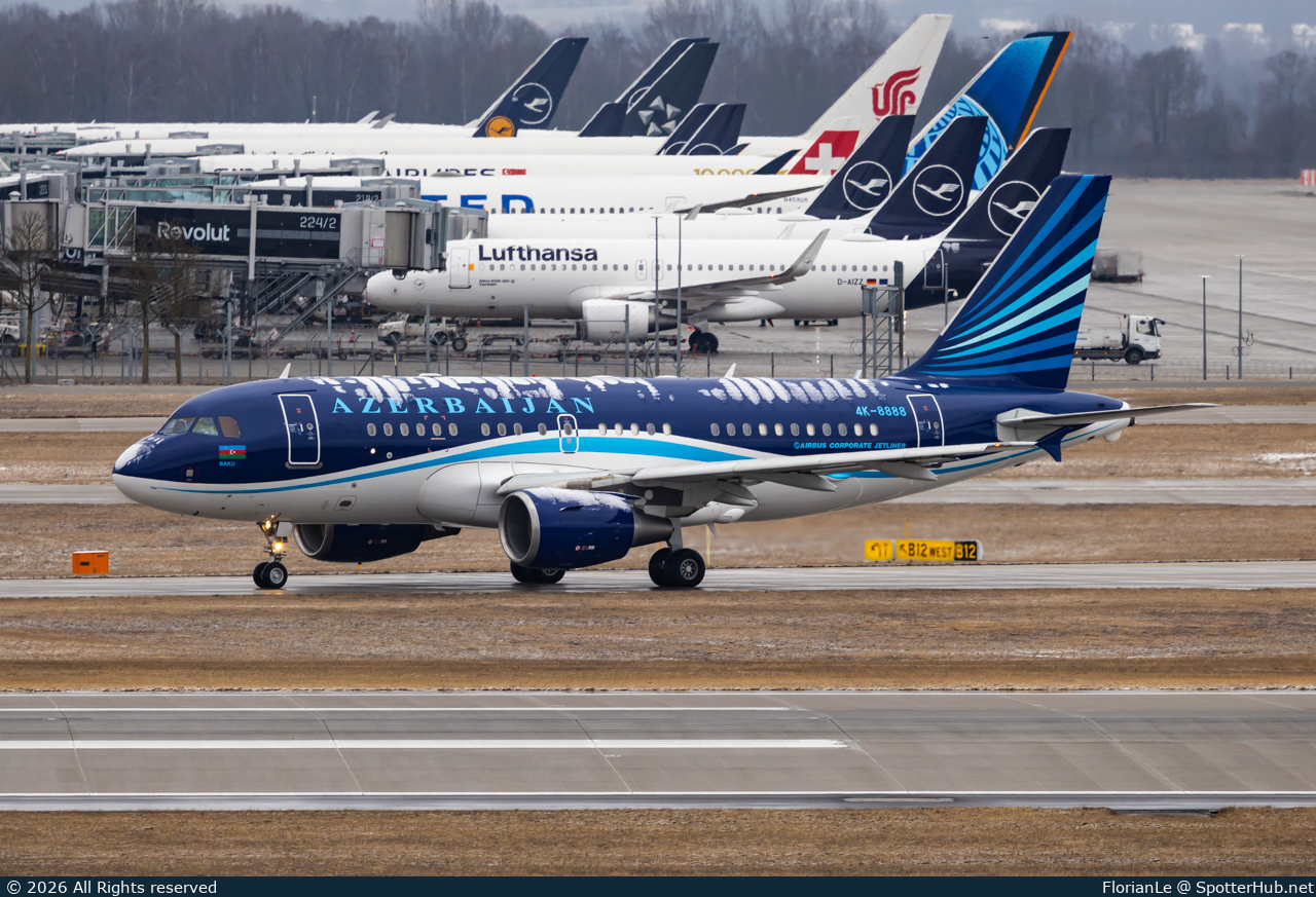 Photo of 4K-8888 - Airbus A319-115(CJ) operated by Government of Azerbaijan