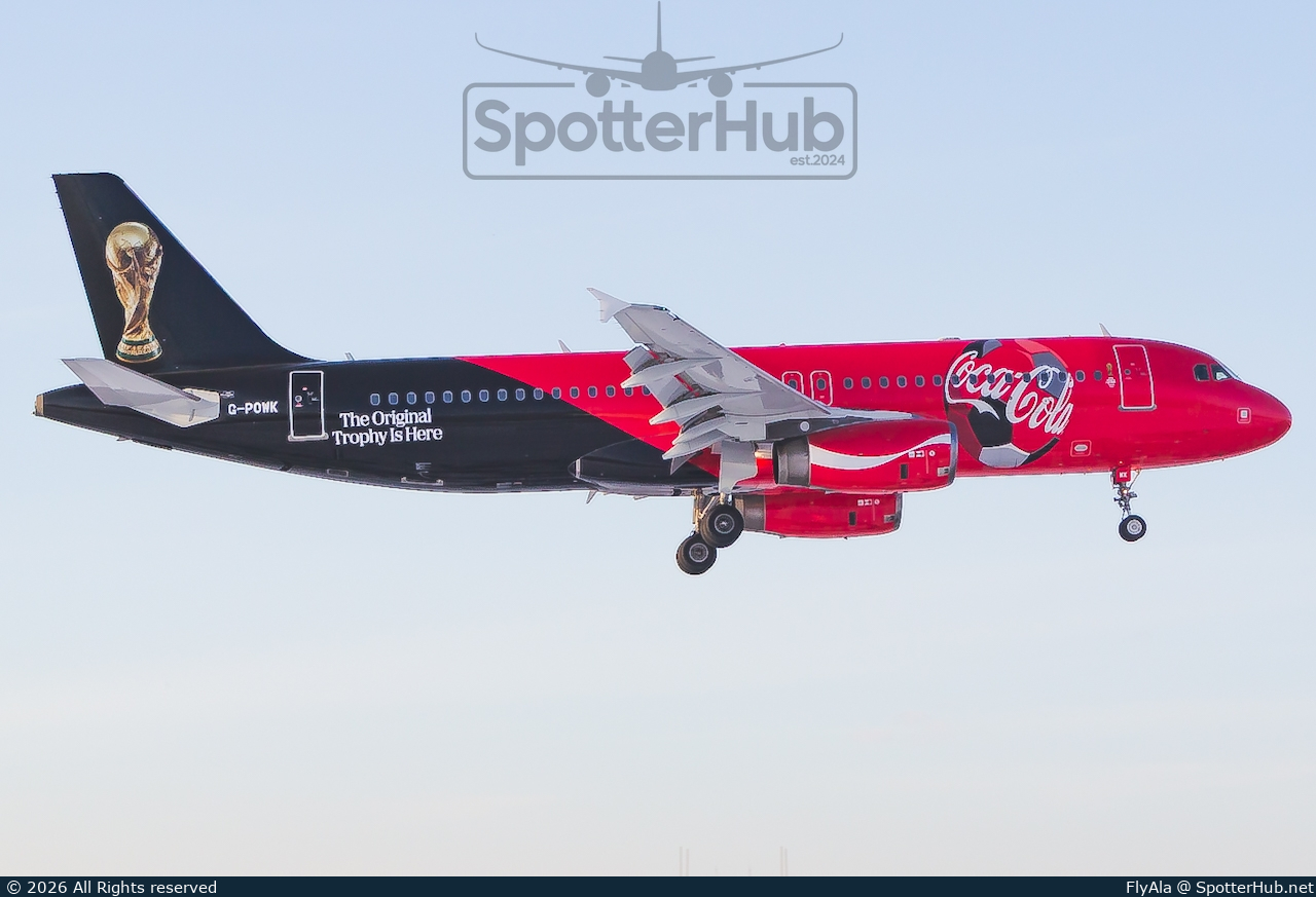 Photo of G-POWK - Airbus A320-233 operated by Titan Airways