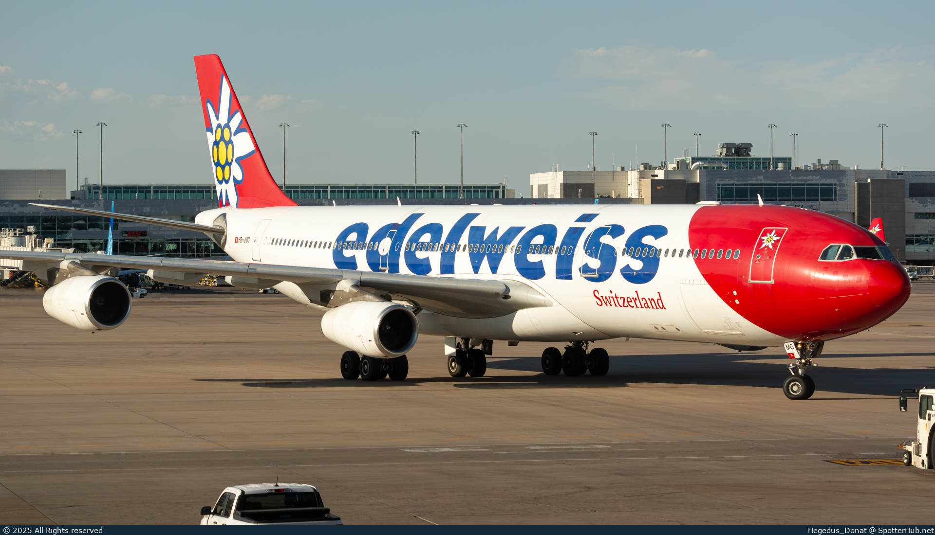 Photo of HB-JMG - Airbus A340-313 operated by Edelweiss Air