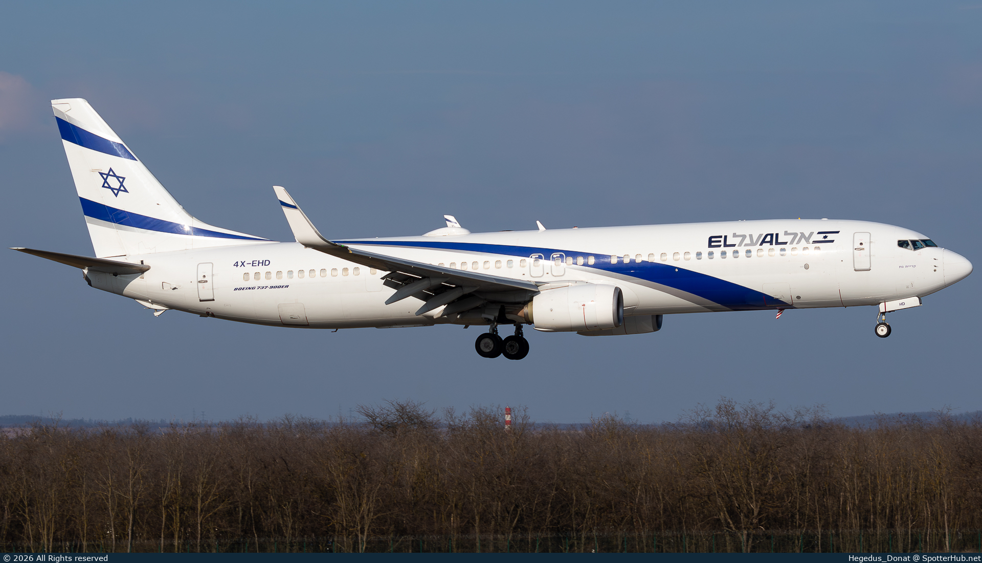 Photo of 4X-EHD - Boeing 737-958(ER) operated by El Al Israel Airlines