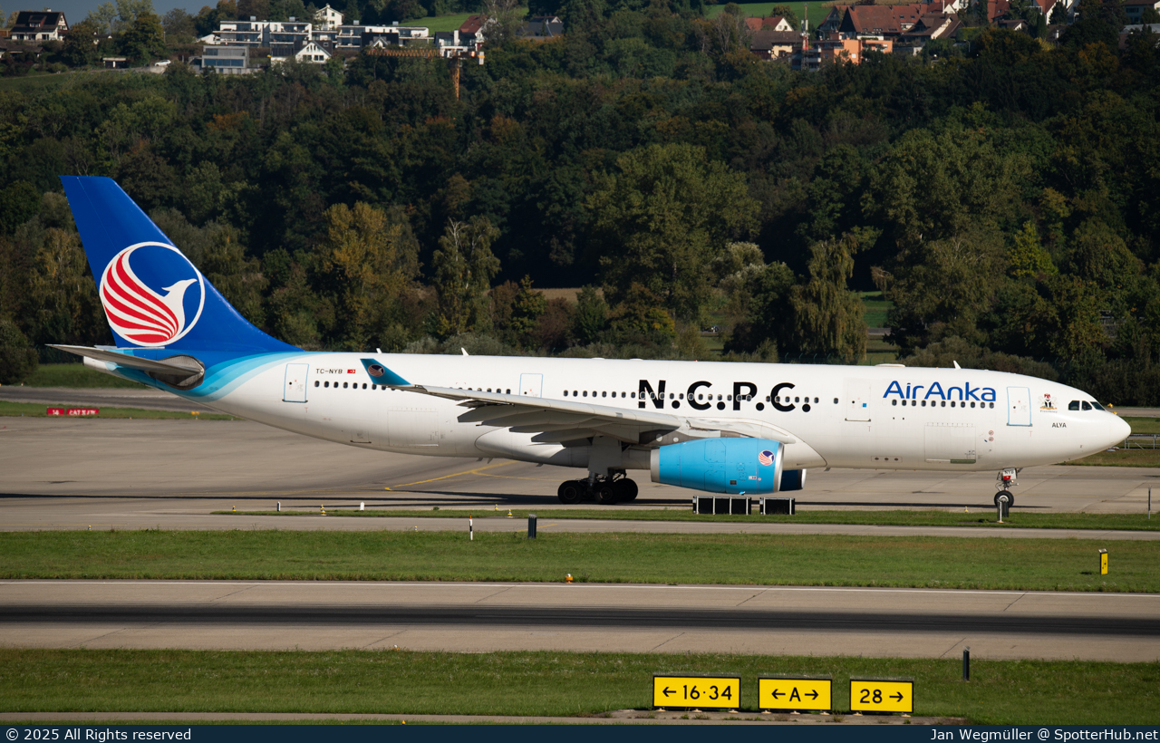 Photo of TC-NYB - Airbus A330-243 operated by Air Anka