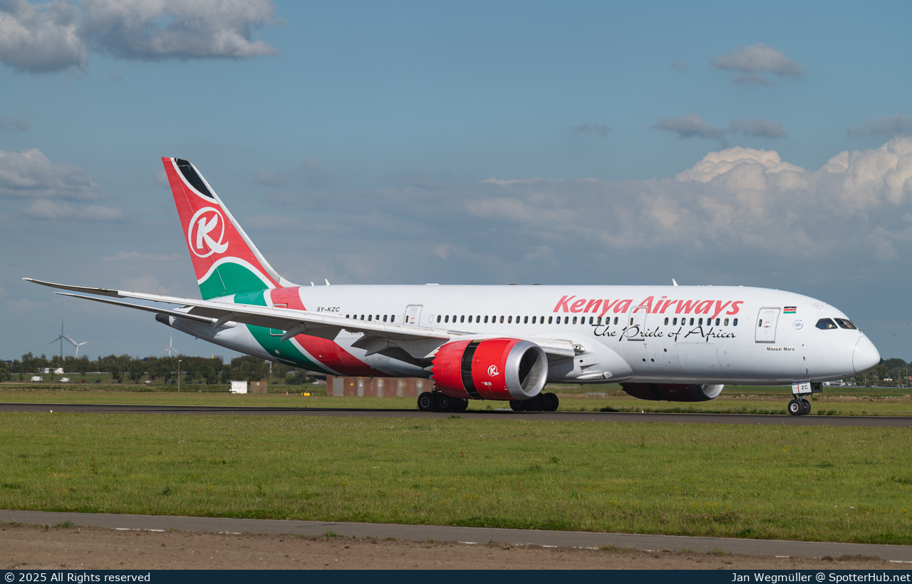 Photo of 5Y-KZC - Boeing 787-8 Dreamliner operated by Kenya Airways