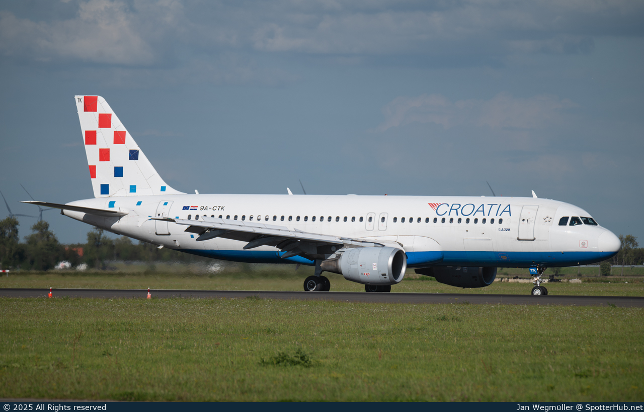Photo of 9A-CTK - Airbus A320-214 operated by Croatia Airlines