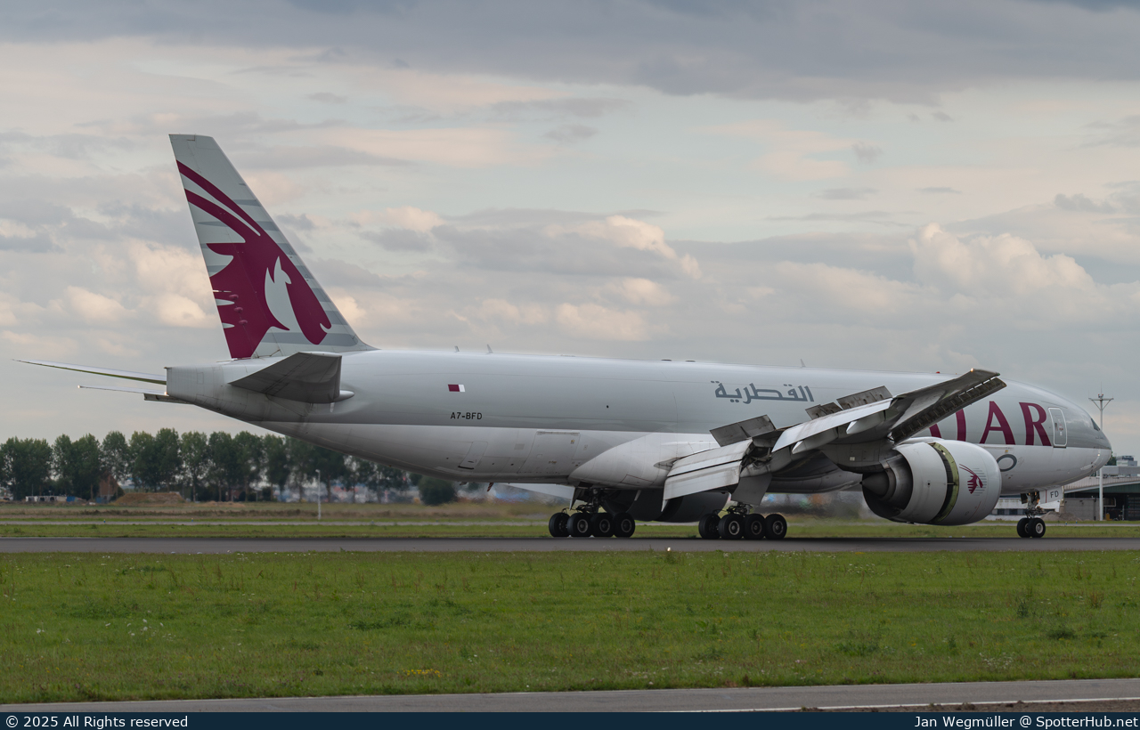 Photo of A7-BFD - Boeing 777-FDZ operated by Qatar Airways Cargo