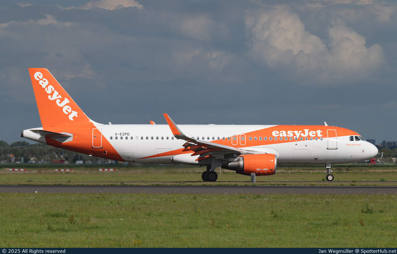 Photo of G-EZPD - Airbus A320-214 operated by easyJet