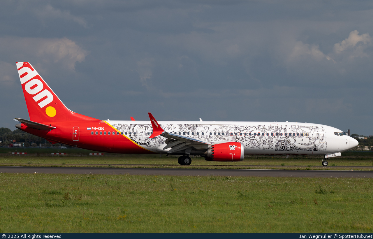 Photo of PH-CDQ - Boeing 737 MAX 9 operated by Corendon Dutch Airlines