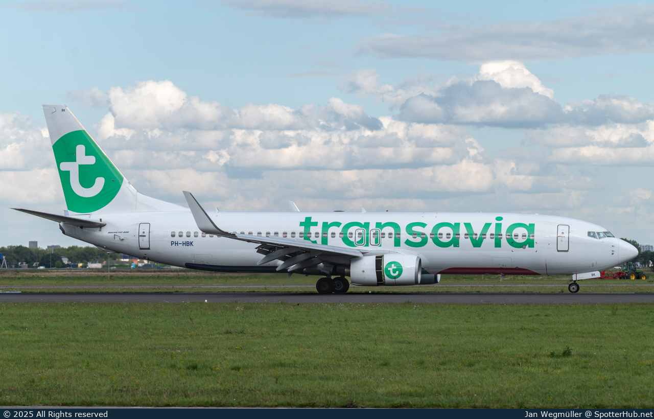 Photo of PH-HBK - Boeing 737-82R operated by Transavia