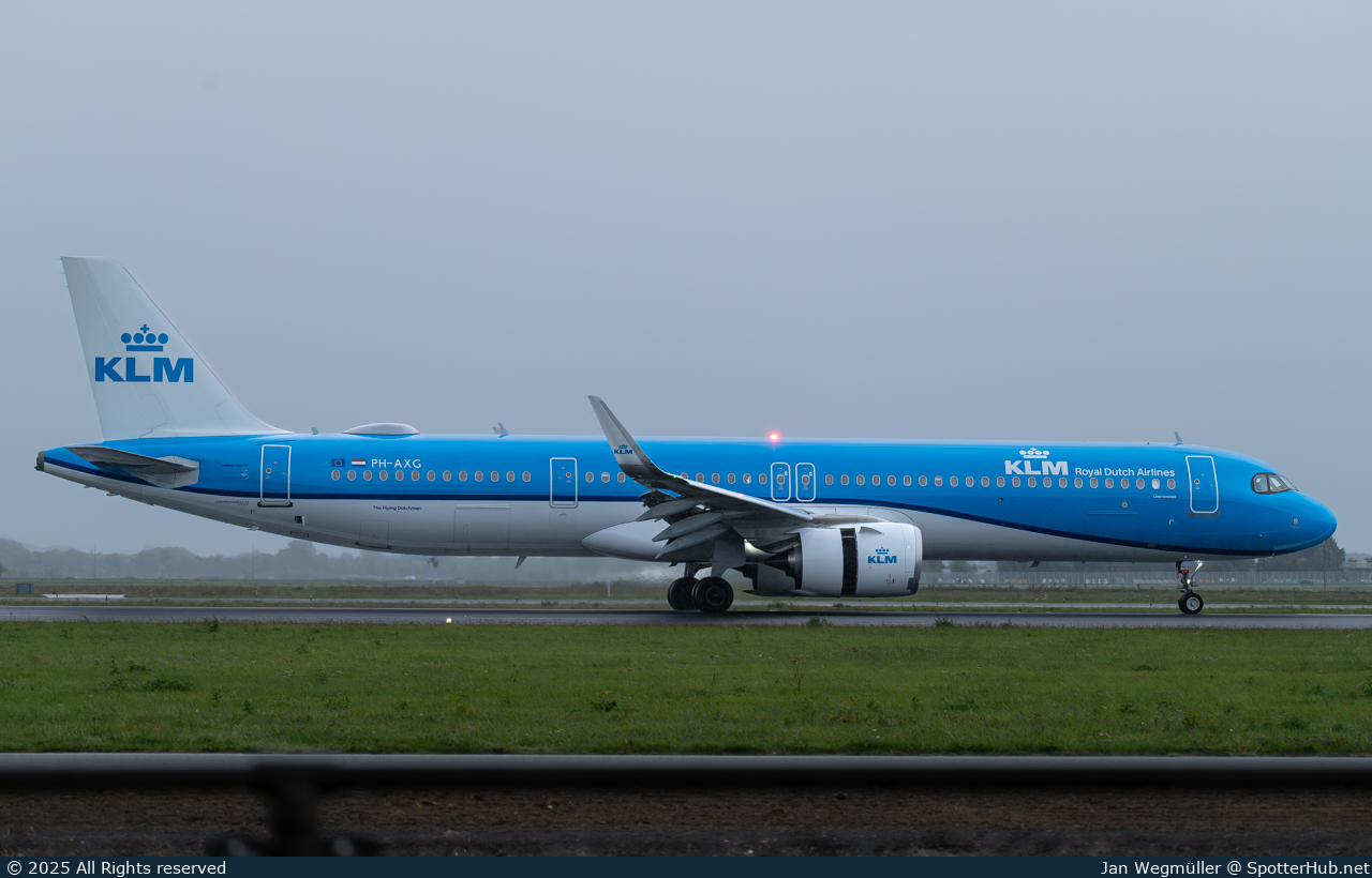 Photo of PH-AXG - Airbus A321-252NX operated by KLM Royal Dutch Airlines