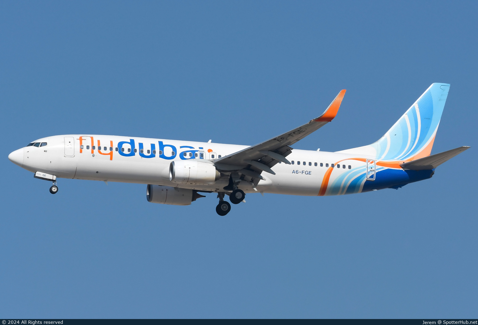 Photo of A6-FGE - Boeing 737-8KN operated by flydubai