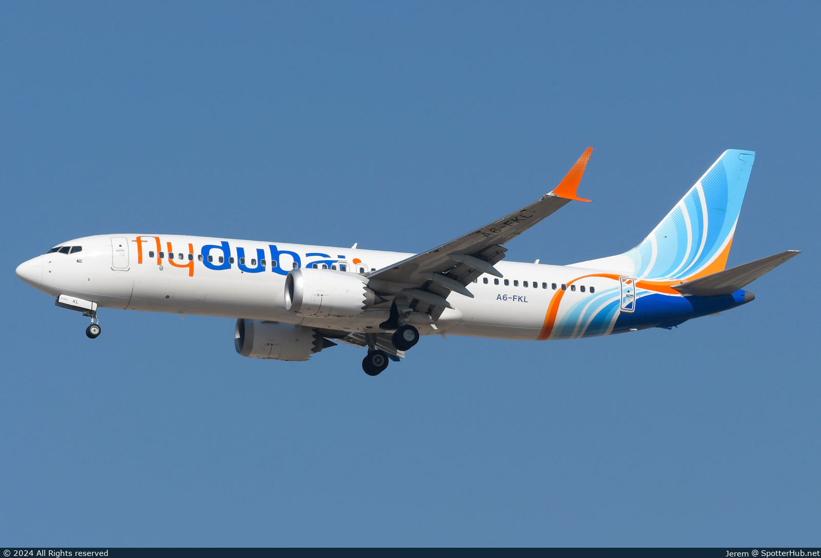 Photo of A6-FKL - Boeing 737 MAX 8 operated by flydubai