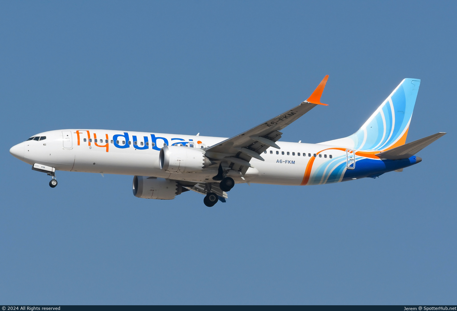 Photo of A6-FKM - Boeing 737 MAX 8 operated by flydubai