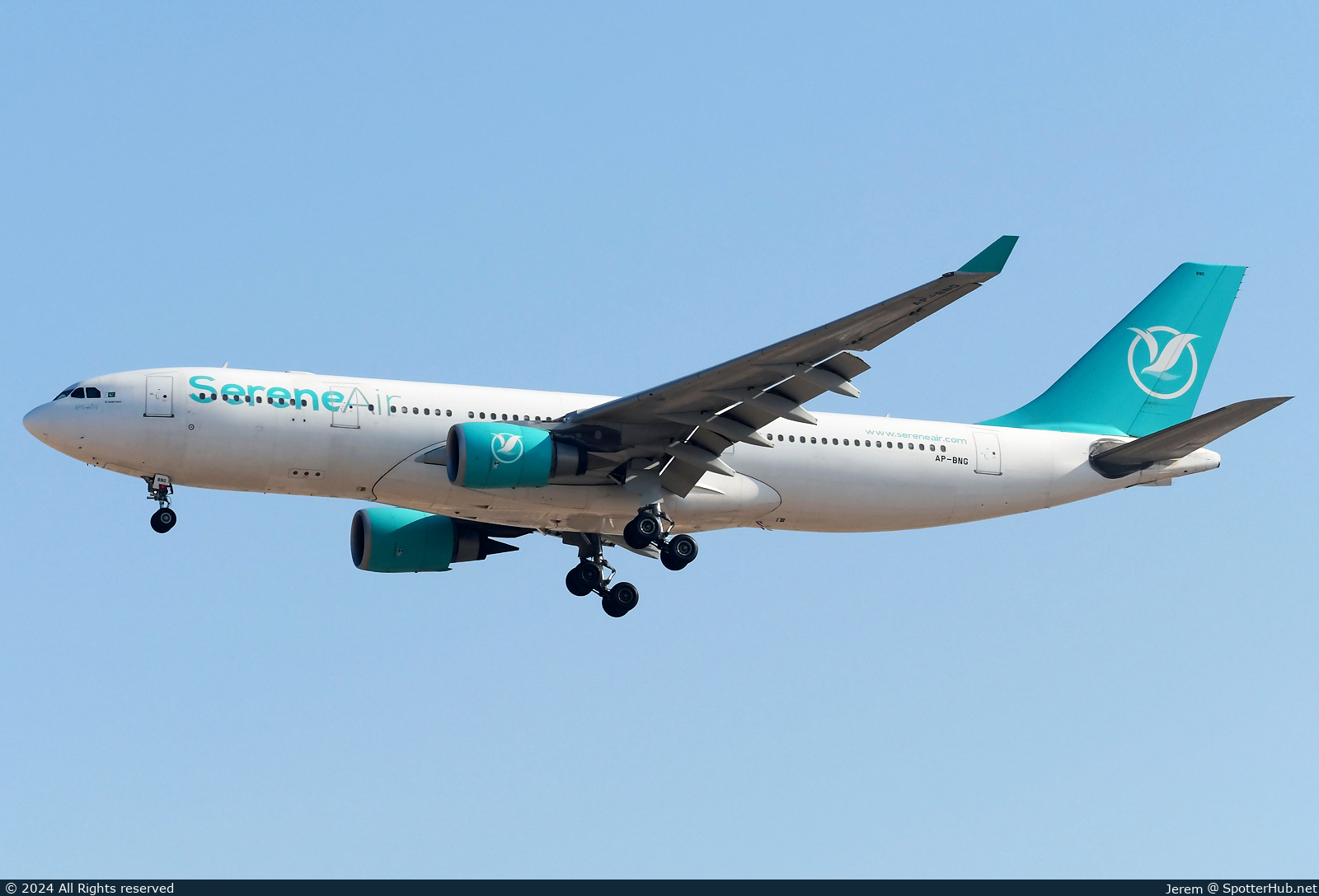 Photo of AP-BNG - Airbus A330-203 operated by SereneAir