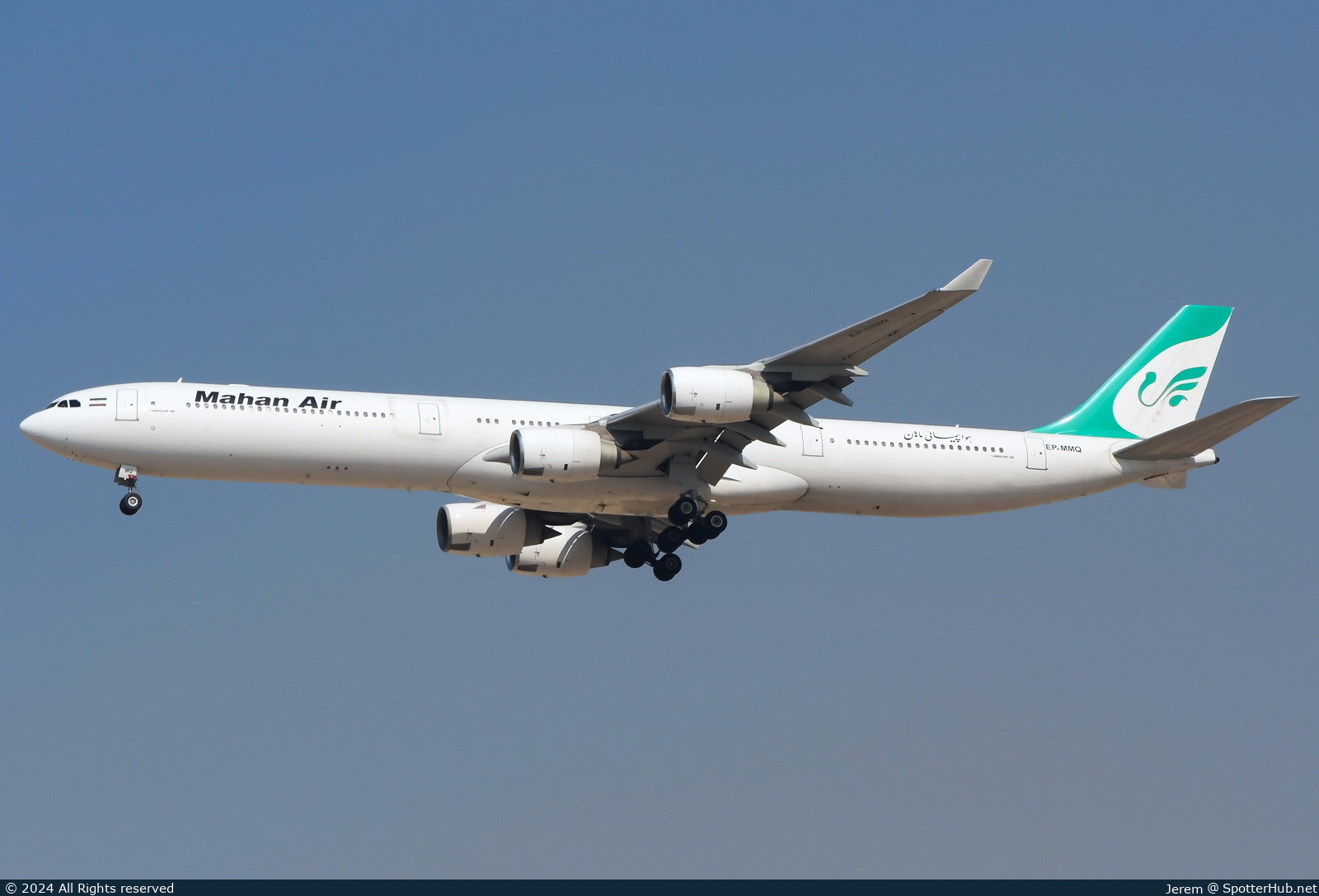 Photo of EP-MMQ - Airbus A340-642 operated by Mahan Air