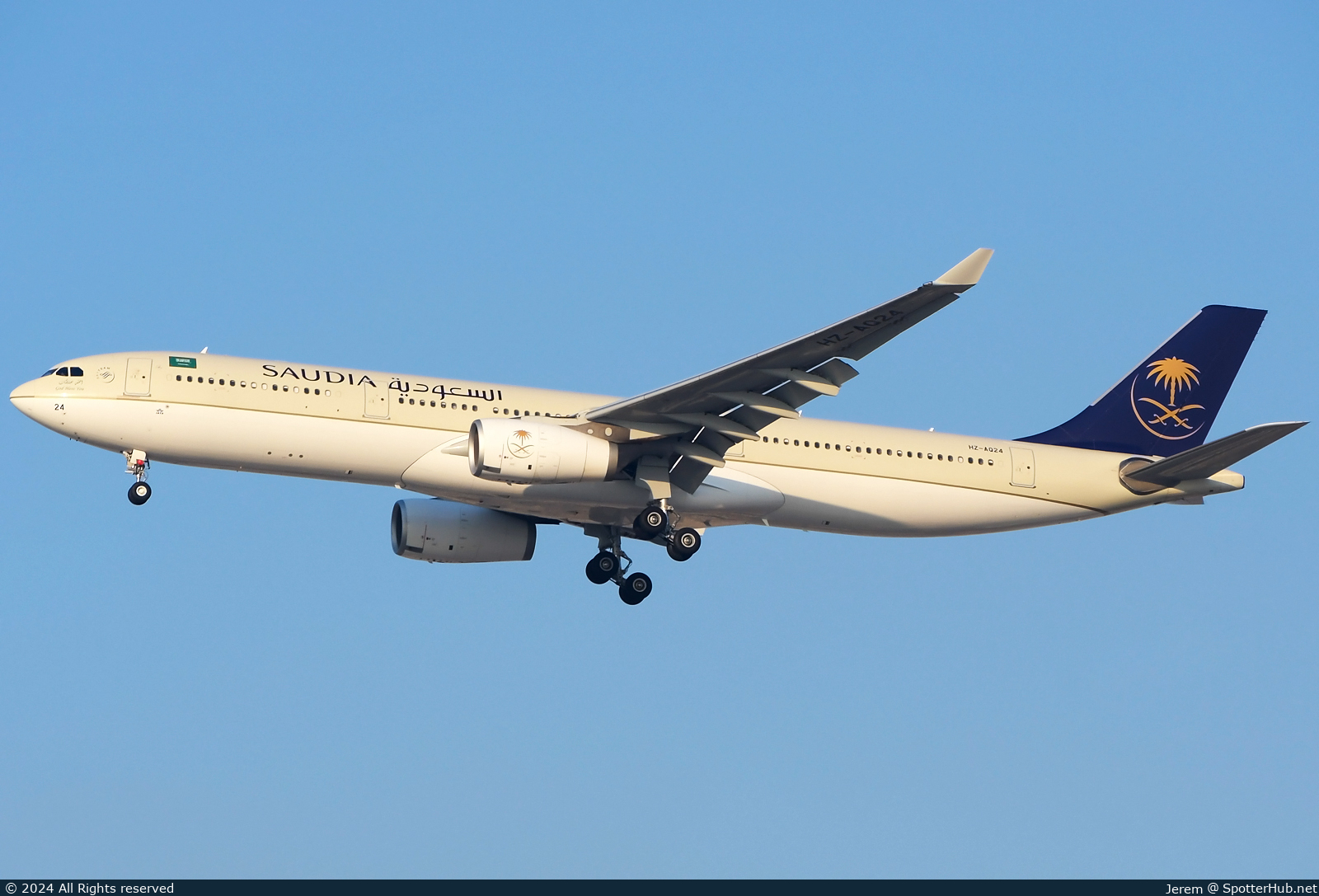 Photo of HZ-AQ24 - Airbus A330-343 operated by Saudia