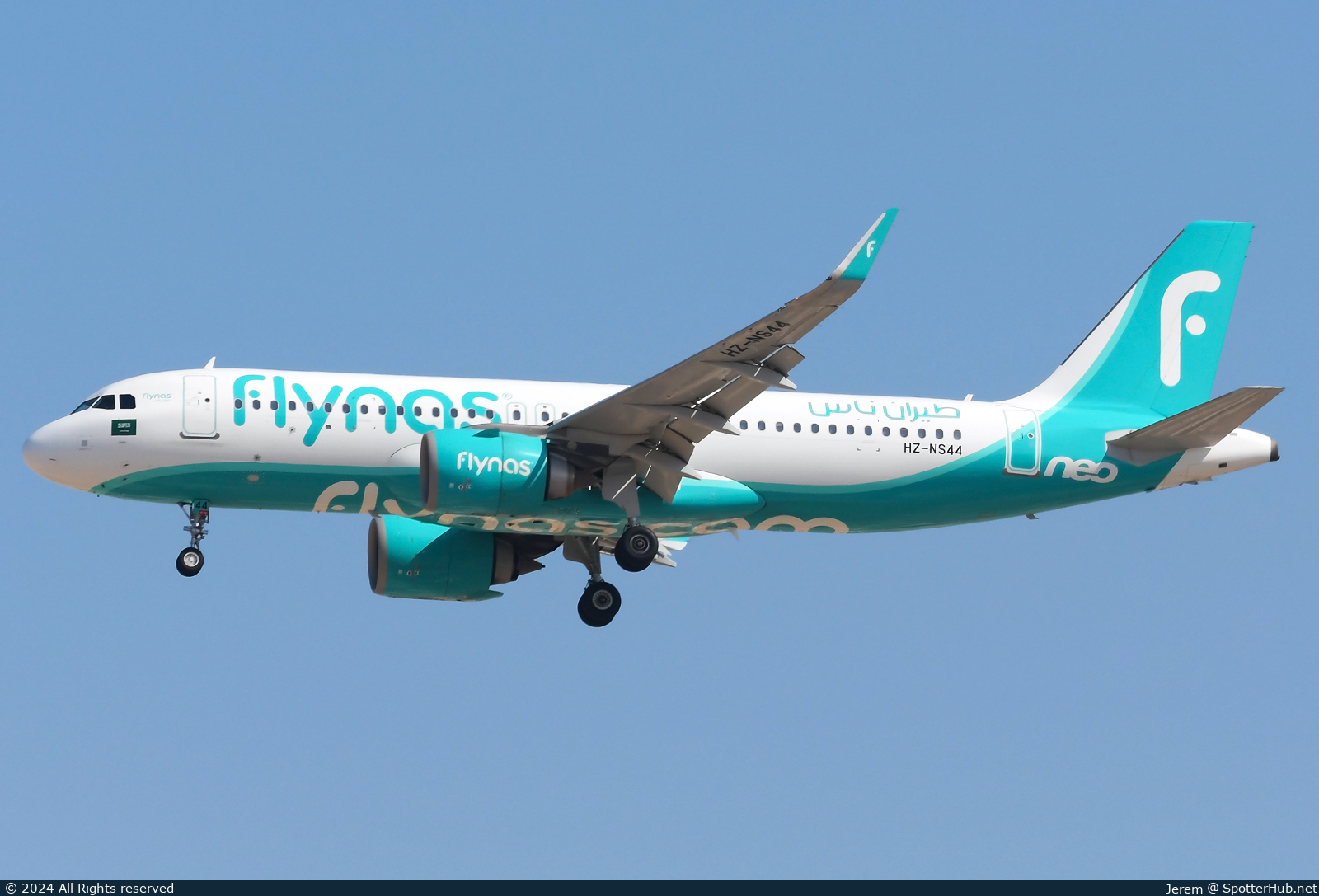 Photo of HZ-NS44 - Airbus A320-251N operated by Flynas