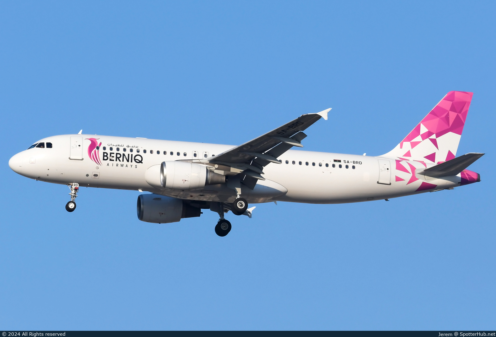 Photo of 5A-BRD - Airbus A320-214 operated by Berniq Airways
