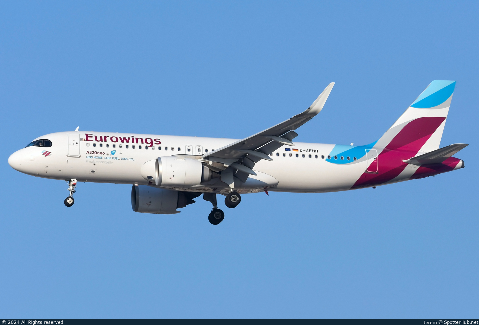 Photo of D-AENH - Airbus A320-251N operated by Eurowings