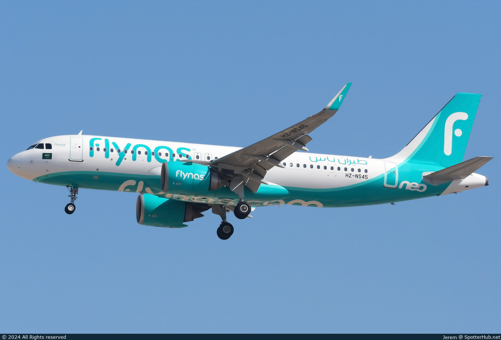 Photo of HZ-NS45 - Airbus A320-251N operated by Flynas