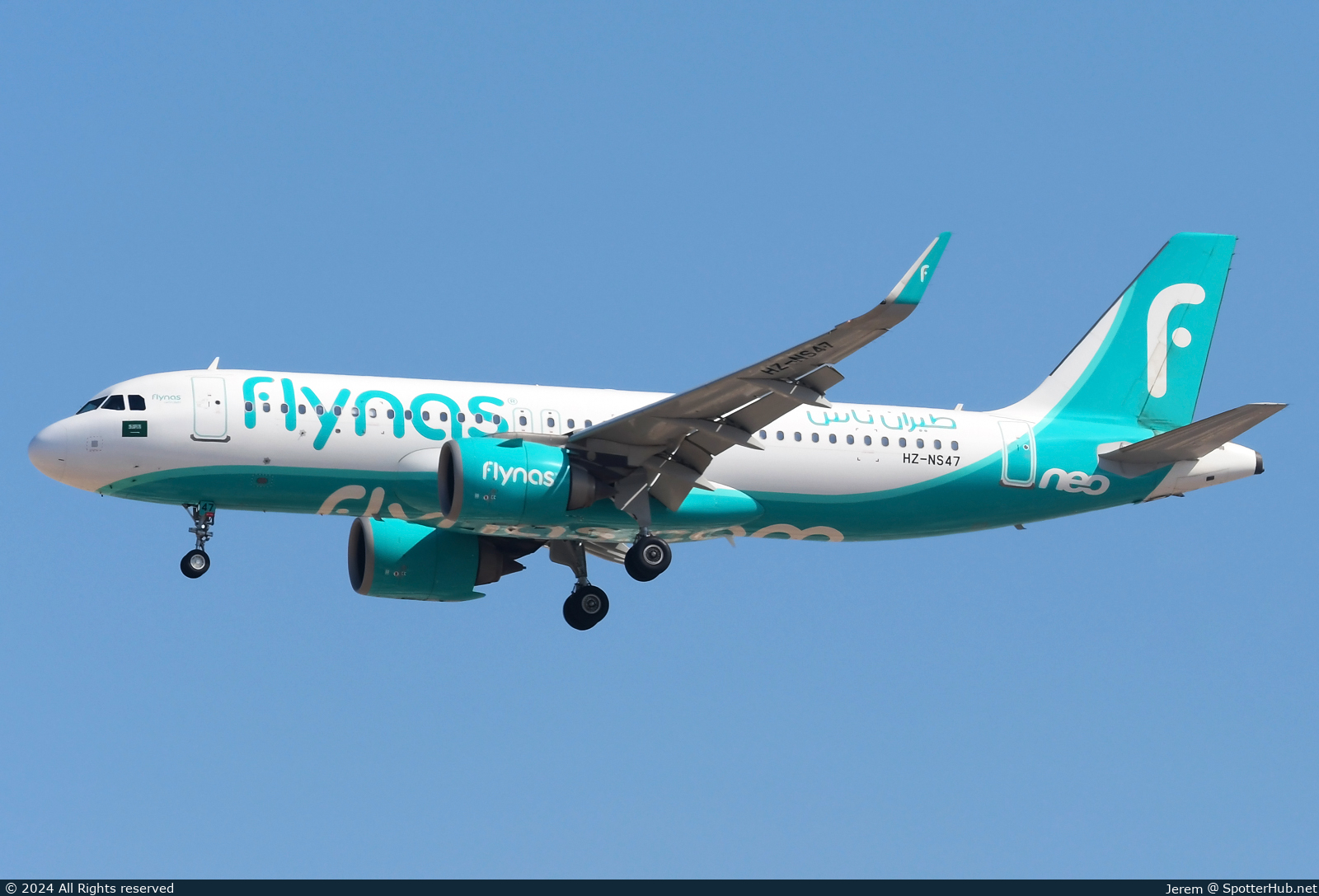 Photo of HZ-NS47 - Airbus A320-251N operated by Flynas