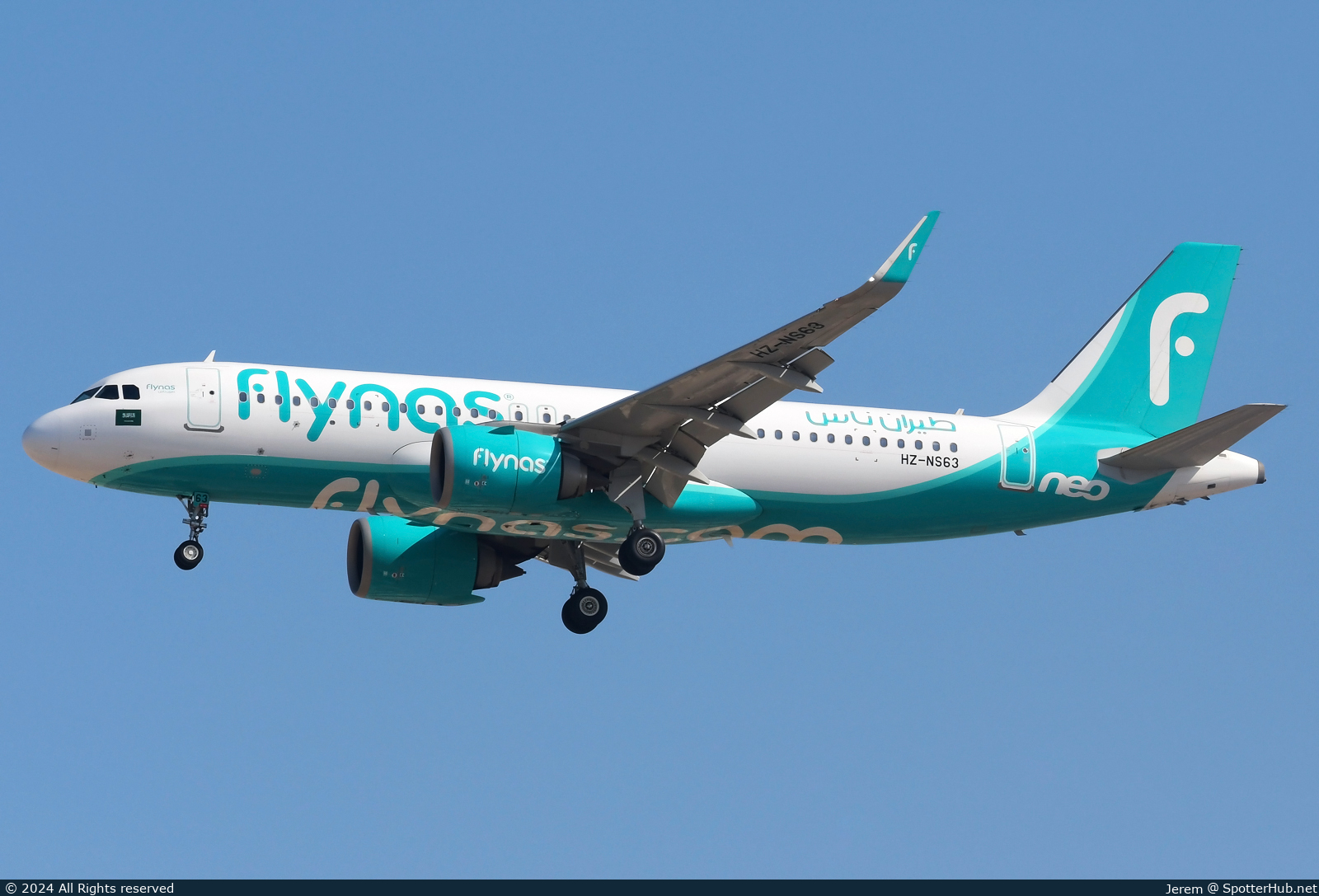Photo of HZ-NS63 - Airbus A320-251N operated by Flynas