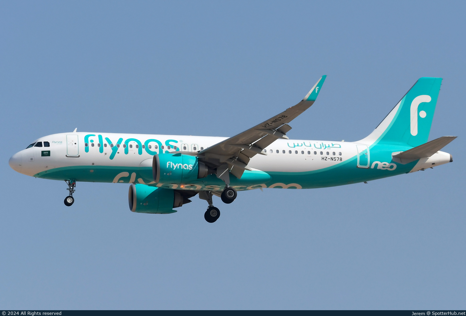 Photo of HZ-NS78 - Airbus A320-251N operated by Flynas