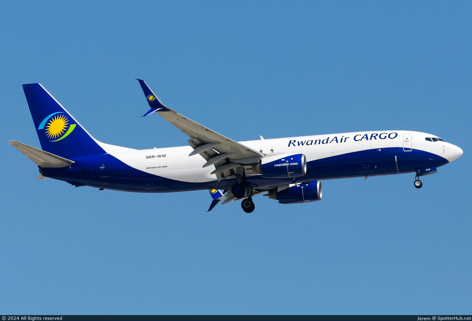 Photo of 9XR-WW - Boeing 737-8K5(BCF) operated by RwandAir Cargo