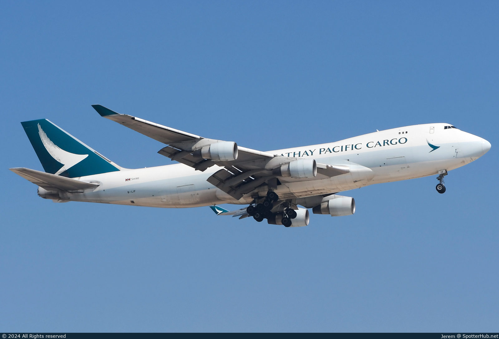 Photo of B-LIF - Boeing 747-467F(ER) operated by Cathay Pacific Cargo