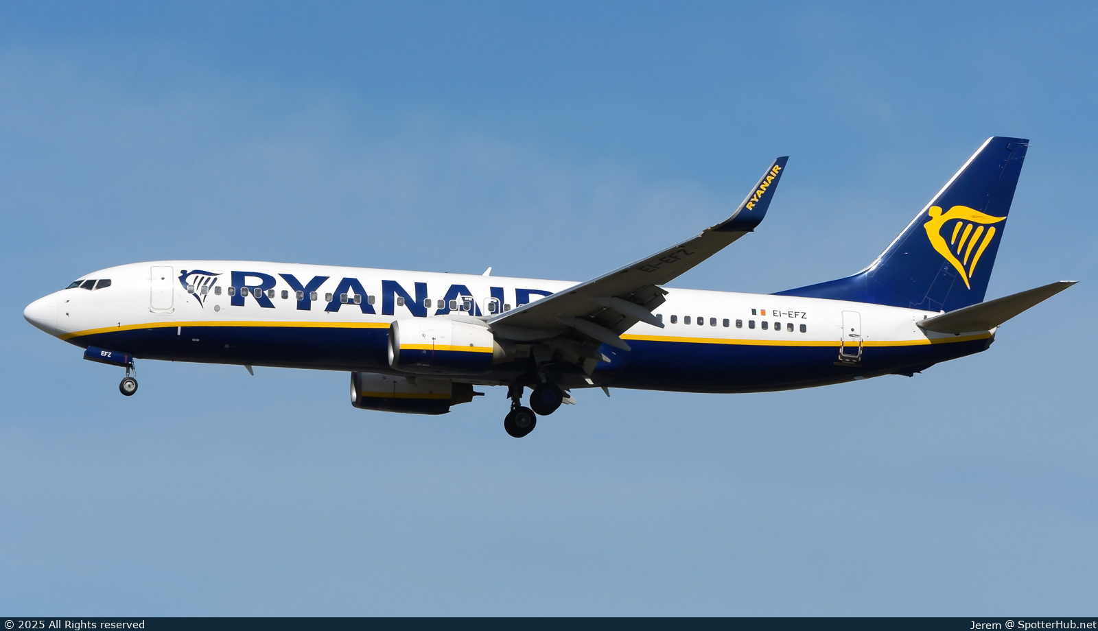 Photo of EI-EFZ - Boeing 737-8AS operated by Ryanair