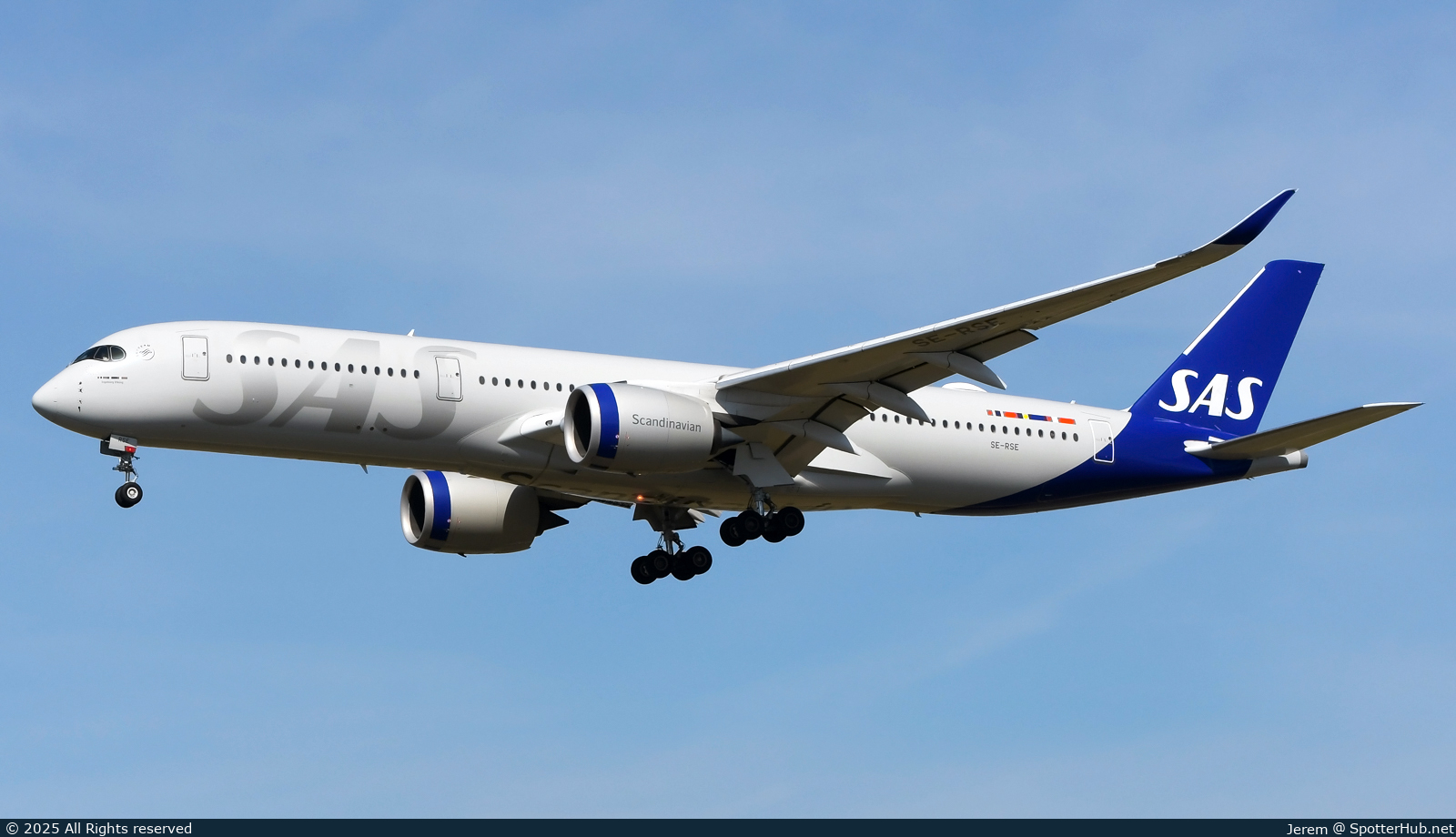 Photo of SE-RSE - Airbus A350-941 operated by SAS Scandinavian Airlines