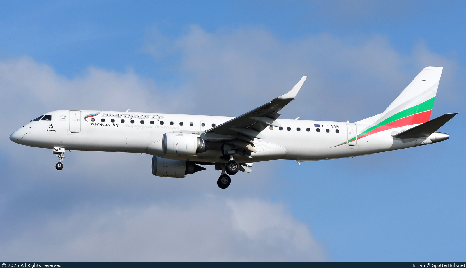 Photo of LZ-VAR - Embraer ERJ-190STD operated by Bulgaria Air